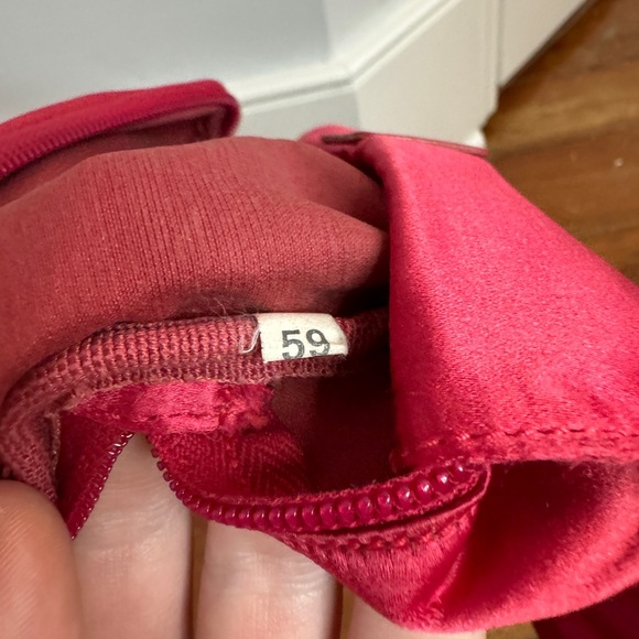 Prada Logo Pouch Cosmetics Red Nylon Leather Roll Out Authentic - Picture 13 of 15